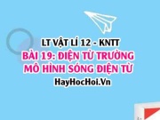 Lý thuyết Vật lí 12 Kết nối tri thức bài 19: Điện từ...